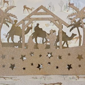 Nativity Scene With Tealights