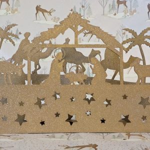 Nativity Scene With Tealights