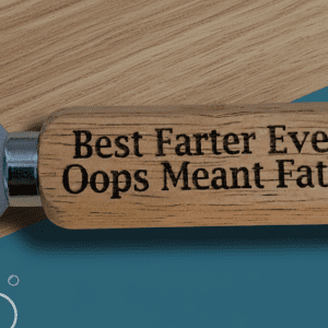"Best Farter Ever" Engraved Wooden Bottle Opener, Handcrafted Wooden Bottle Opener for Dads with a Sense of Humour