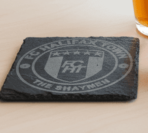 Halifax Town FC "The Shaymen" Engraved Slate Coaster, Handcrafted Slate Coaster for Halifax Town Fans