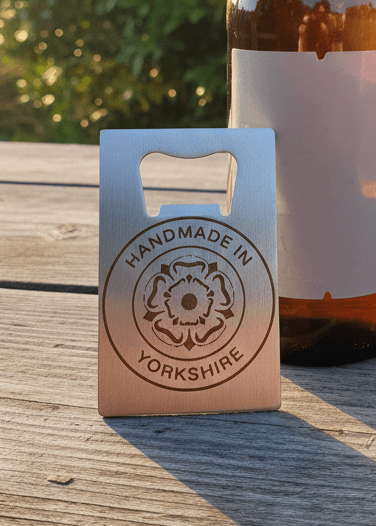 Yorkshire Rose Stainless Steel Credit Card Bottle Opener