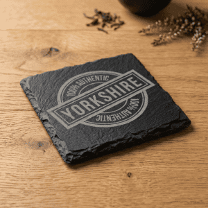 Authentic Yorkshire Slate Coaster – Natural Edged Stone