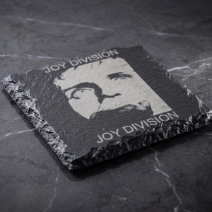 Joy Division Ian Curtis Engraved Natural Slate Coaster | Post-Punk Music Fan Gift