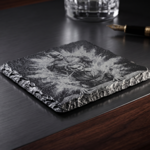 Batman vs Joker Engraved Natural Slate Coaster | DC Superhero & Villain Fan Gift
