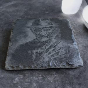 Engraved Horror Legend Square Coaster