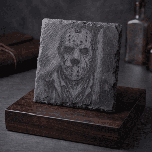 Engraved Slasher Horror Square Coaster