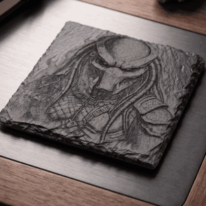Engraved Predator Square Coaster