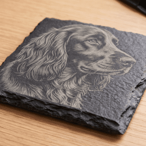 Cocker Spaniel Engraved Slate Coaster